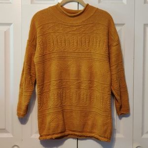 Vintage Coach + Camel Sweater - golden mustard